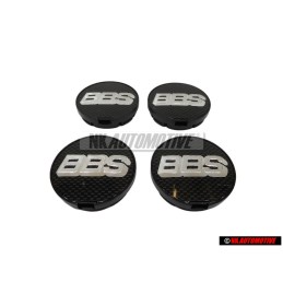 4x Original VW Hub Cap Chrome Colours/Black - 1H0601171B BXF