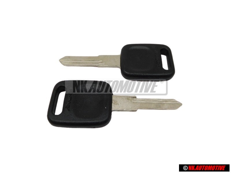 2x Original Audi Main Key Blank - 443837220C ROH
