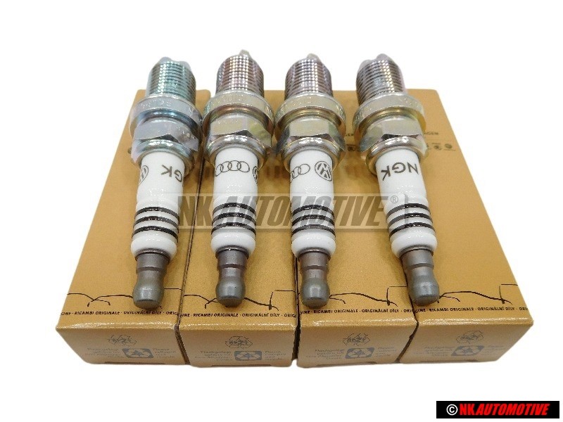 4x Original VW spark plug longlife - 101000033AA