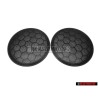 2x Original VW Door Speaker Grill Cover Black - 3B0868149 B41
