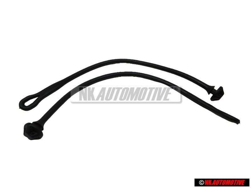 2x Original VW Holding Strap Satin Black - 1H6863447 B41