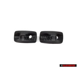 2x Original VW Retainer For Sun Visor Satin Black - 1H0857559B 01C