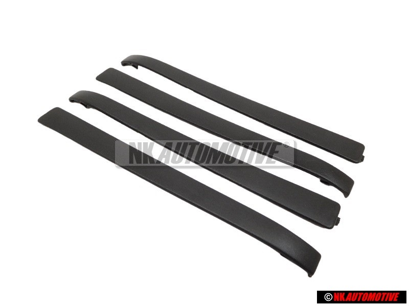 4x Original VW Door Handle Trim Black - 191837239 01C
