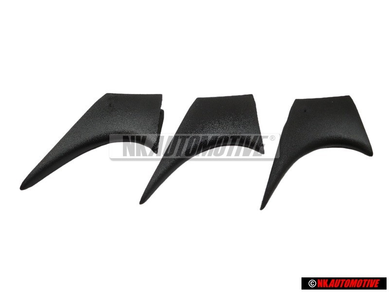 3x Original VW Big Bumper Fin Cover Cap - 191807245 01C