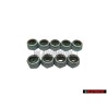 9x Original VW Hexagon Nut, Self-Locking - N 01118312