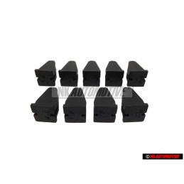 9x Original VW Front or Rear Bumper Retaining Clip - 535807538