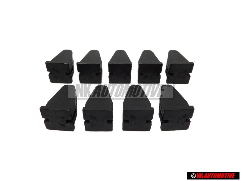 9x Original VW Front or Rear Bumper Retaining Clip - 535807538