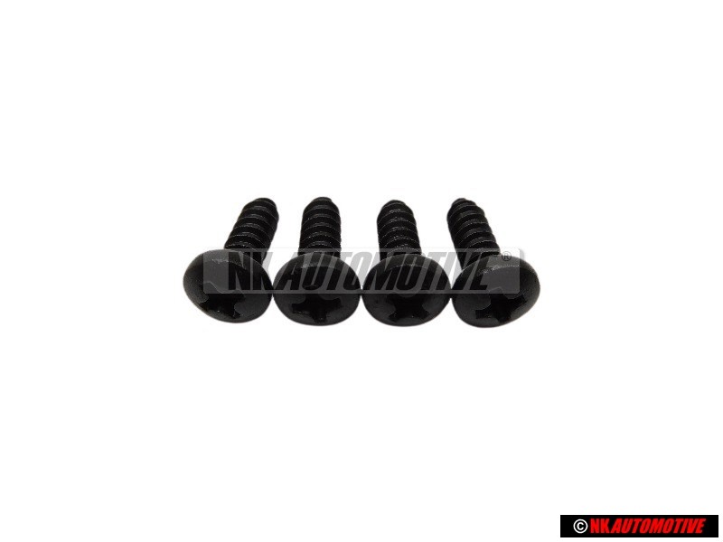 4x Original VW Oval Head Panel Screw 4.2x13 - N 01396626