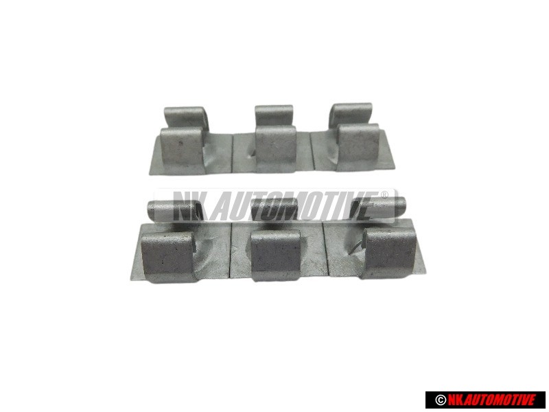 6x Original VW Front Wing Screw Speed Nut 6.3 - N 0120622