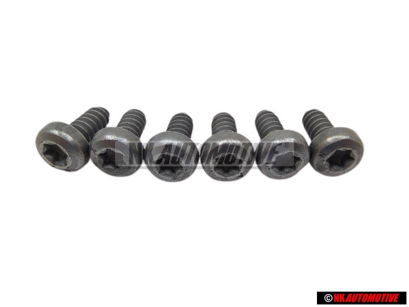 6x Original VW Oval Head Panel Screw - N 0139771