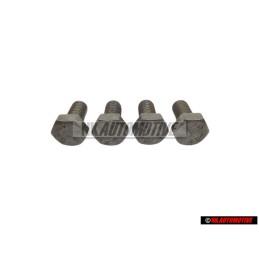 4x Original VW Hexagon Bolt M6x12 - N 01021226