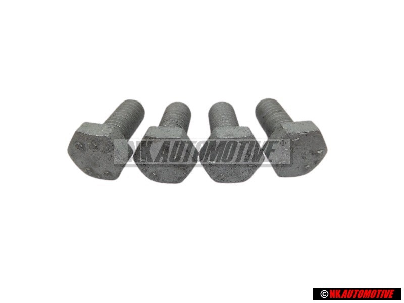 4x Original VW Hexagon Bolt M6x15 - N 01021527