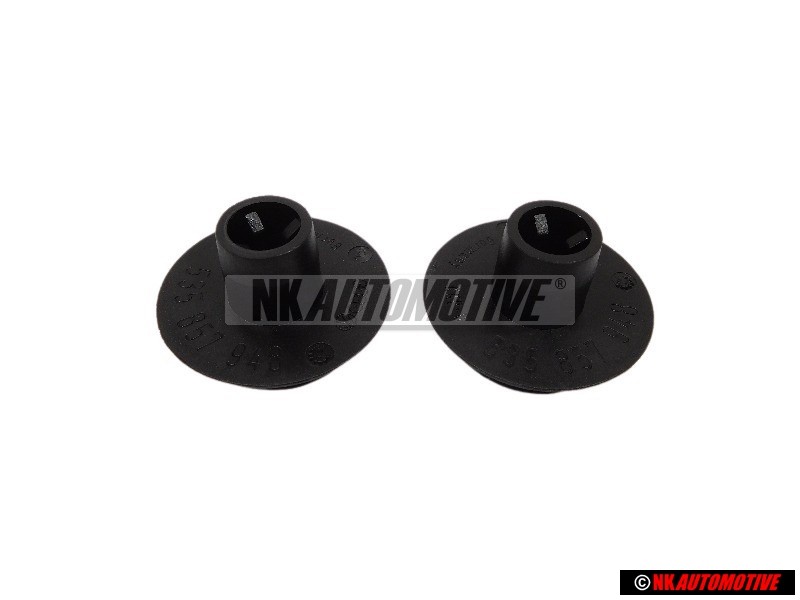2x Original VW Dash Stowage Compartment Retaining Sleeve - 535857948