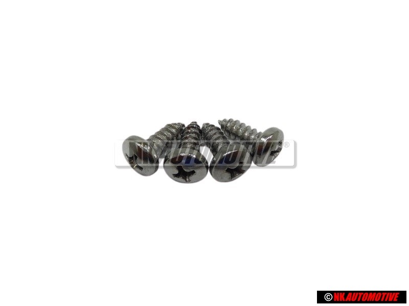 4x Original VW Oval Panel Screw 4.8x13 - N 0139681