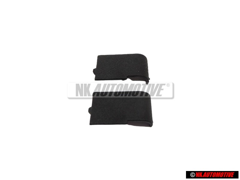 2x Original VW Grab Handle Bolt Cover Cap Black - 357857621 01C
