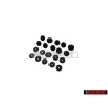 Original VW Set Of Buttons For Safety Belt - 321898847A 01C