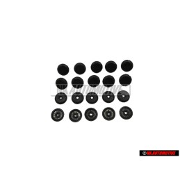 Original VW Set Of Buttons For Safety Belt - 321898847A 01C