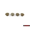 4x Original VW Bungs Light Beige - 535867842B 4YV