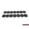 14x Original VW Carpet Flooring Press Stud Satin Black - N 9009360101C