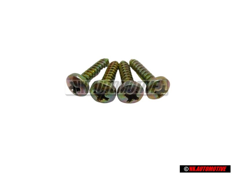 4x Original VW Oval Head Panel Screw - N 0139622