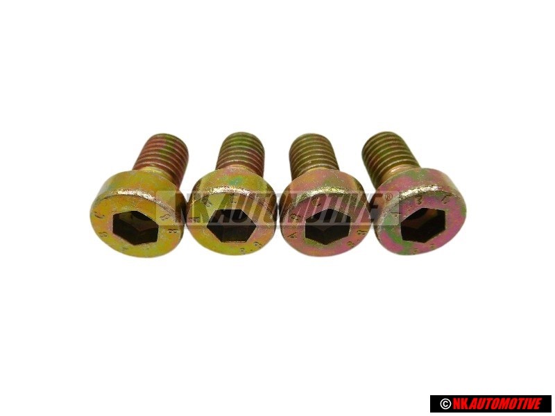 4x Original VW Socket Head Bolt With Hexagon Socket Head - N 0147702