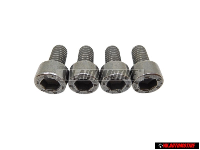 4x Original VW Socket Head Bolt With Hexagon Socket Head - N 01470111