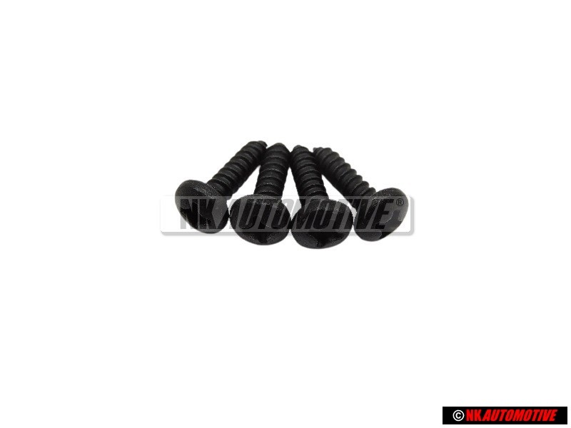 4x Original VW Oval Head Panel Screw 3.5x13 - N 01395819