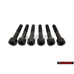 6x Original VW Round Head Hexagon Bolt - N 0147513