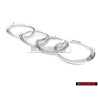 Original Audi Rings Front Grill Badge Emblem Chrome - 447853605