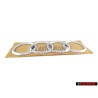 Original Audi Rings Rear Boot Badge Emblem Chrome - 4D0853742A 2ZZ
