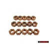 15x Original VW Hexagon Nut Self Locking - N 90085001