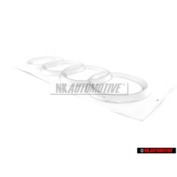Original Audi Rings Rear Boot Badge Emblem Chrome - 4F0853742 2ZZ