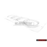 Original Audi Rings Rear Boot Badge Emblem Chrome - 4F0853742 2ZZ