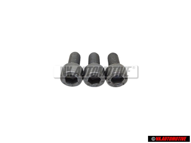 3x Original VW Socket Head Bolt With Hexagon Socket Head - N 01470111