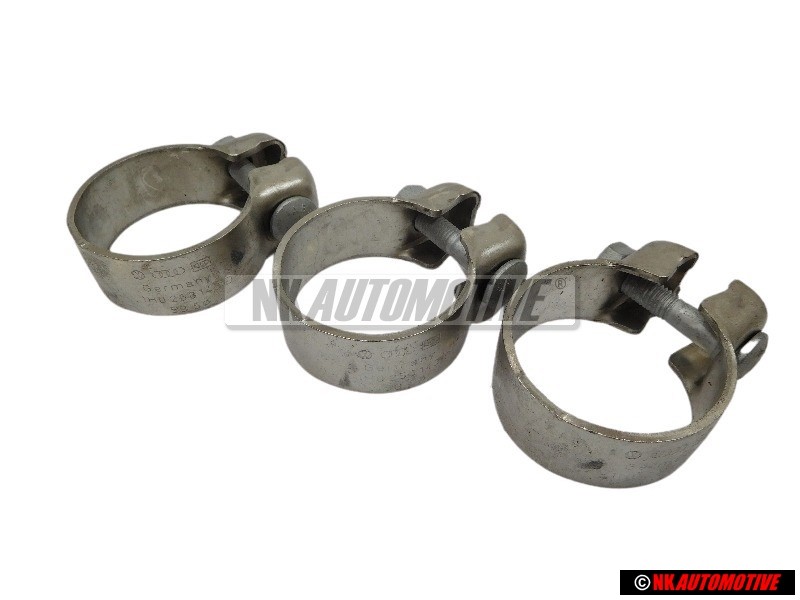 3x Original VW Exhaust Clamp 59.5 - 1H0253139D