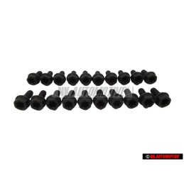 20x Original VW Bolt, Hex. Hd. With Shoulder, Self-Locking - N 90592703