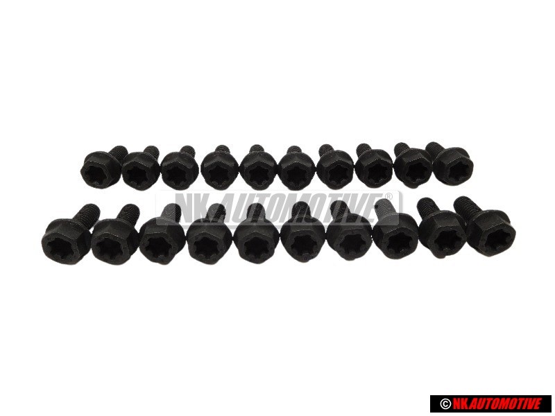 20x Original VW Bolt, Hex. Hd. With Shoulder, Self-Locking - N 90592703