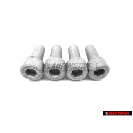 4x Original VW Socket Head Hexagon Bolt Self Locking M8x20 - N 01471015