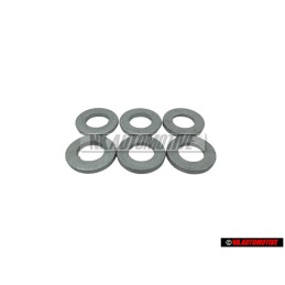 6x Original VW Washer 6.4x12.5x1.6 - N 01152426