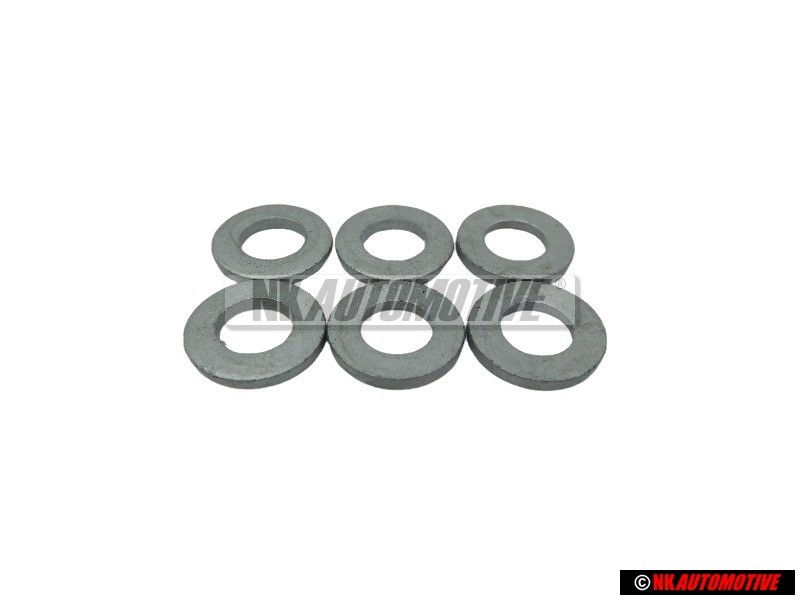 6x Original VW Washer 6.4x12.5x1.6 - N 01152426