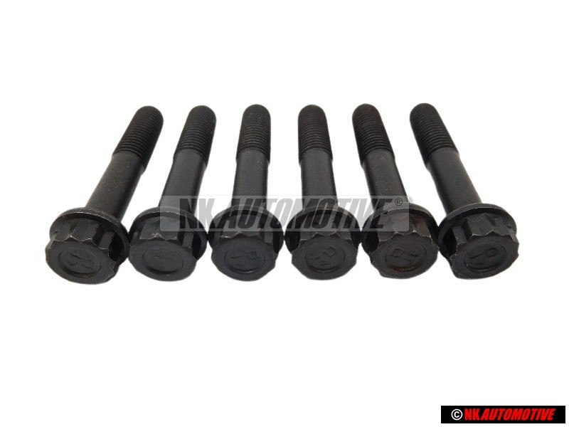 6x Original VW 12 Point Head Bolt - N 10013401