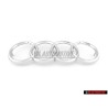 Original Audi Rings Front Grill Badge Emblem Chrome - 811853601