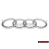 Original Audi Rings Front Grill Badge Emblem Chrome - 811853601