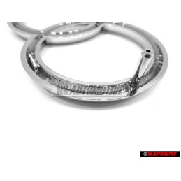 Original Audi Rings Front Grill Badge Emblem Chrome - 811853601