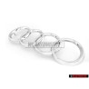 Original Audi Rings Front Grill Badge Emblem Chrome - 893853605