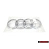 Original Audi Rings Front Grill Badge Emblem Chrome - 893853605