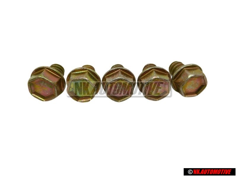 5x Original VW Hexagon Head Panel Screw 6.8x12.5 - N 90310301