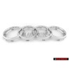 Original Audi Rings Front Grill Badge Emblem Chrome - 8L0853605 2ZZ
