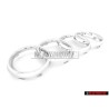 Original Audi Rings Front Grill Badge Emblem Chrome - 8L0853605 2ZZ