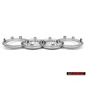 Original Audi Rings Front Grill Badge Emblem Chrome - 8L0853605 2ZZ